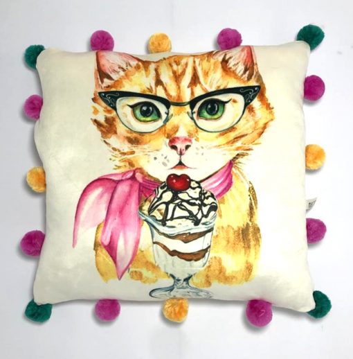 Cojin Gato Copa Helado