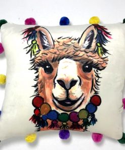 Cojin Llama Bolitas