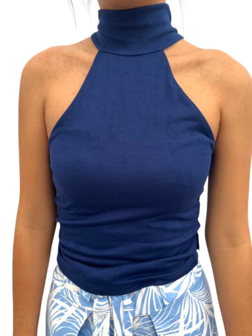 Top Azul Cuello Alto - Imagen 3