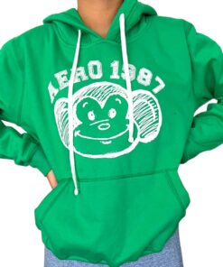 Polera Verde Monkey Face