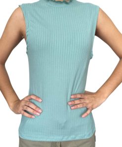 Alternative view of Top Verde Moda Cuello Alto