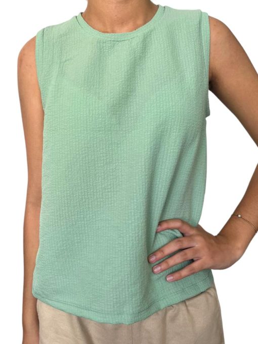 Blusa Corrugada Color Verde - Imagen 3