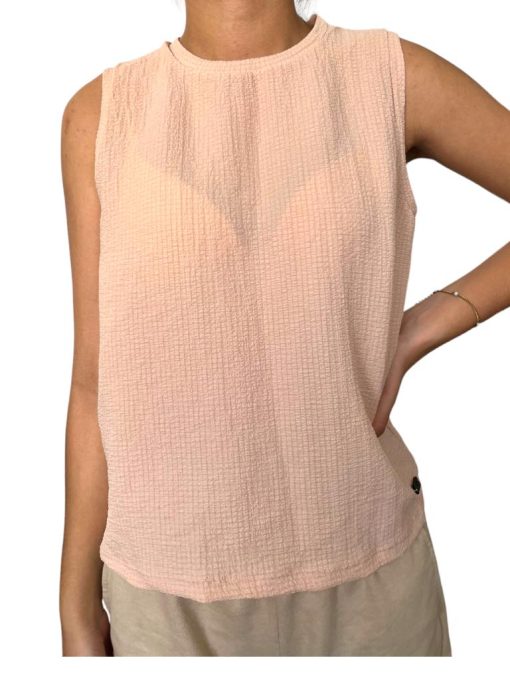 Blusa Corrugada Color Beige - Imagen 2