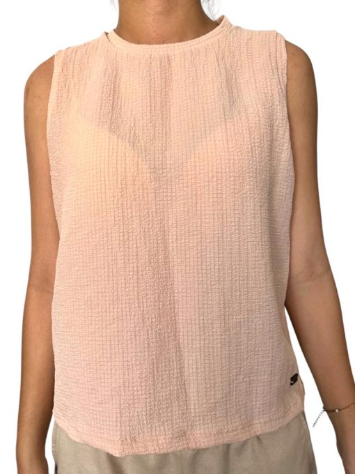Blusa Corrugada Color Beige