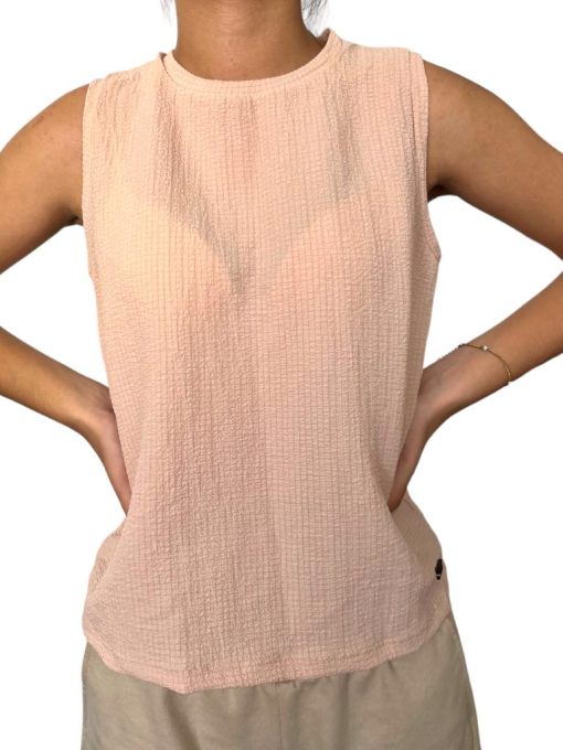 Blusa Corrugada Color Beige - Imagen 3