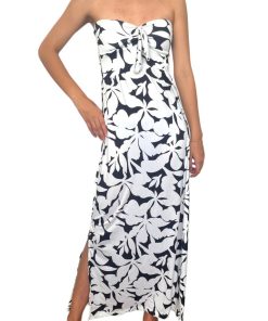 Alternative view of Vestido Largo Color Negro Strapless
