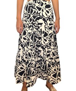 Falda Larga Color Beige