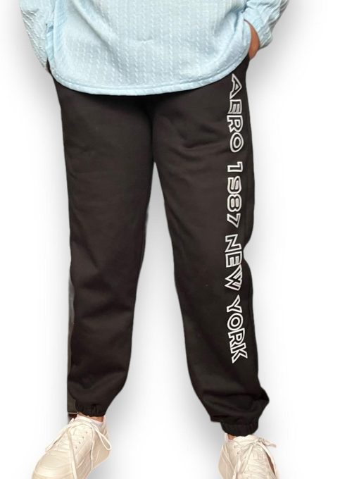 Jogger Negro AERO 1987 NEW YORK - Imagen 2