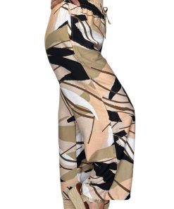 Alternative view of Palazo Color Beige Con Hojas