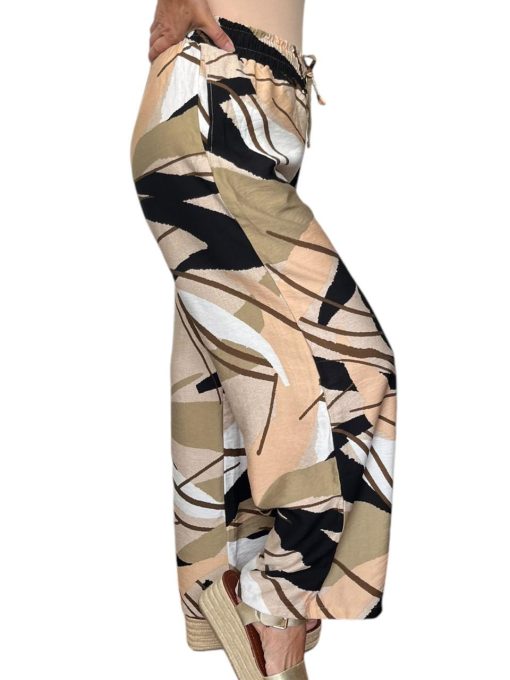 Palazo Color Beige Con Hojas - Imagen 2