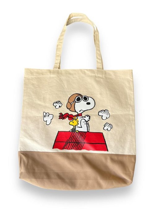 Bolso Crema Snoopy Aviador