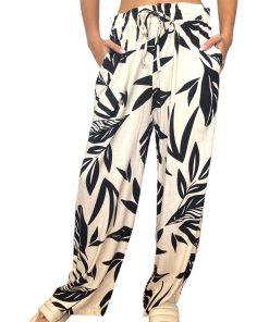 Palazo Beige con Hojas