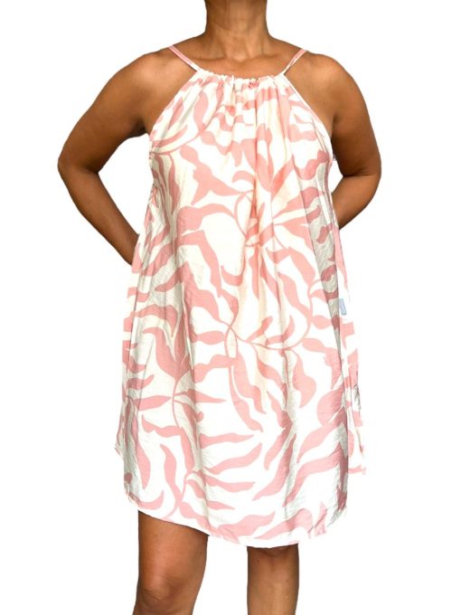 Vestido con Hojas Rosadas - Imagen 2