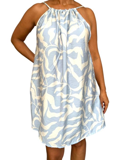 Vestido con Hojas Cremas