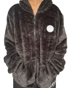Polera Negra de Peluche