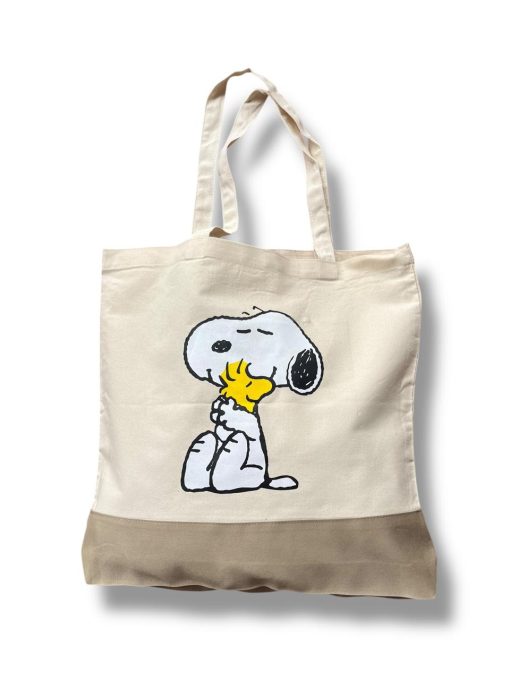Bolso Crema Snoopy y Woodstock