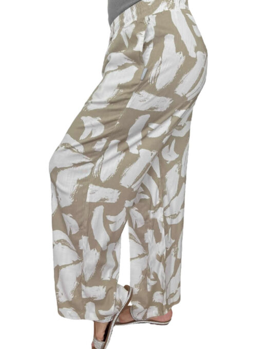 Palazo Blanco con Beige de Lino - Imagen 2