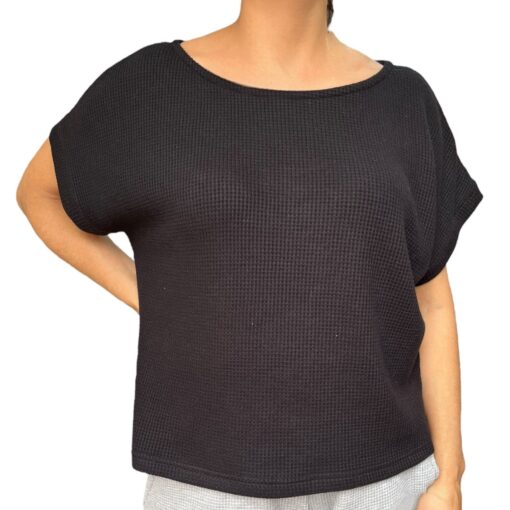 Polo Wafler Negro - Imagen 2