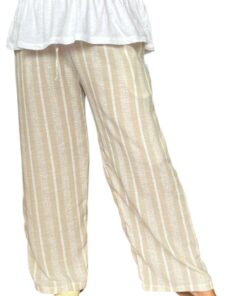 Palazo Beige a Rayas
