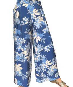 Palazo Azul con Flores