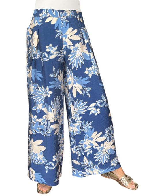 Palazo Azul con Flores