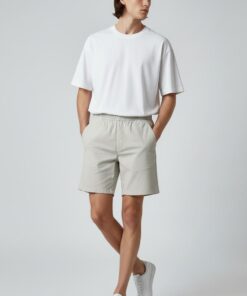 Alternative view of Short Drill Beige