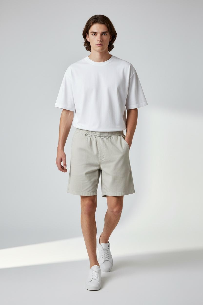Short Drill Beige - Imagen 3