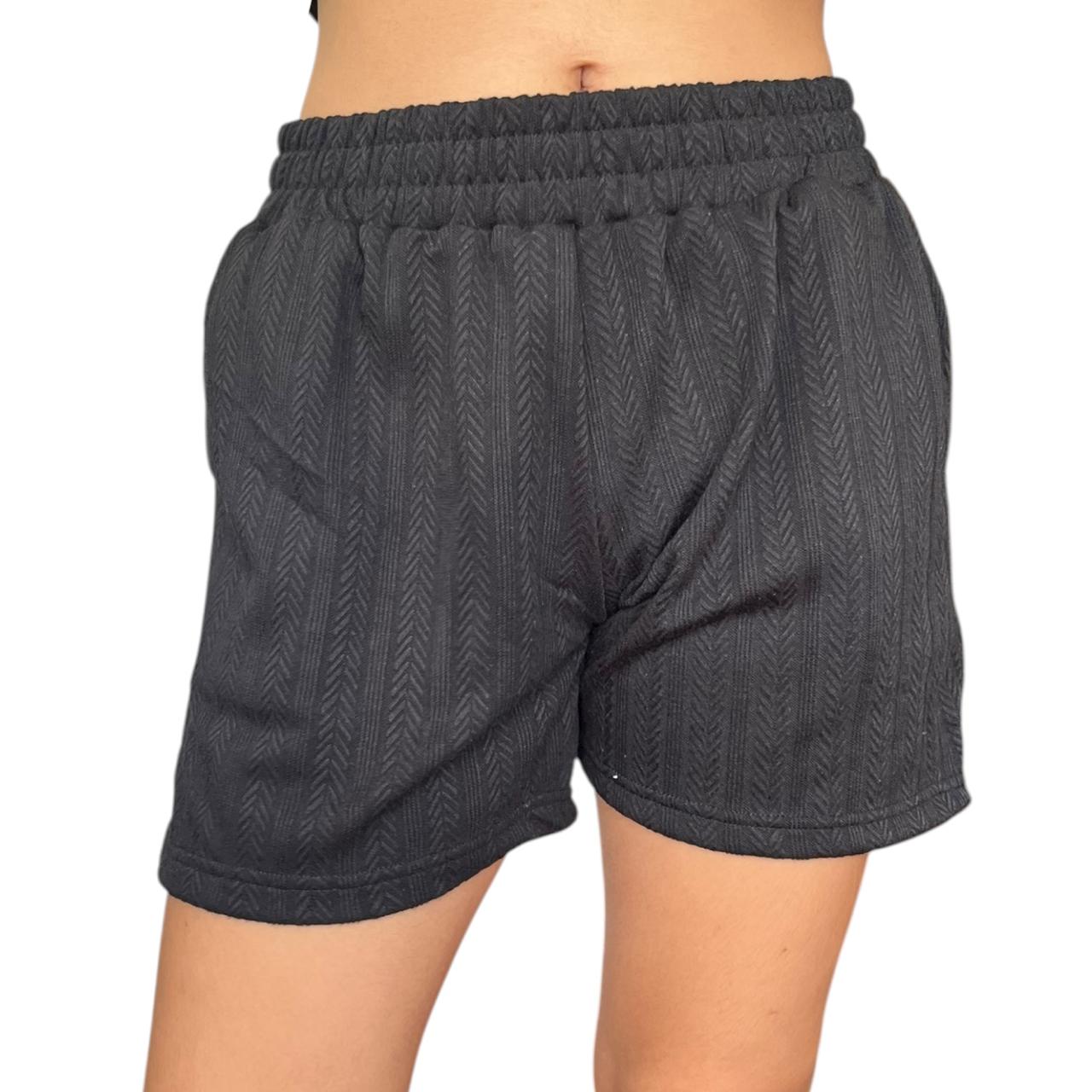 Short Negro Trenzado