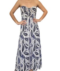 Alternative view of Vestido Largo Plomo Strapless