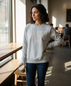 Alternative view of Polera Melange LOVE