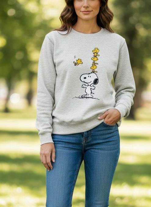 Polera Melange Snoopy