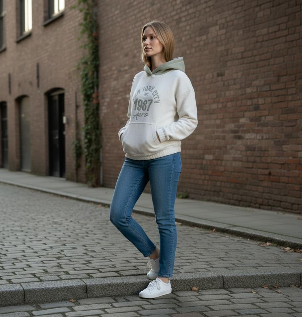 Polera Beige Wafler - Imagen 3
