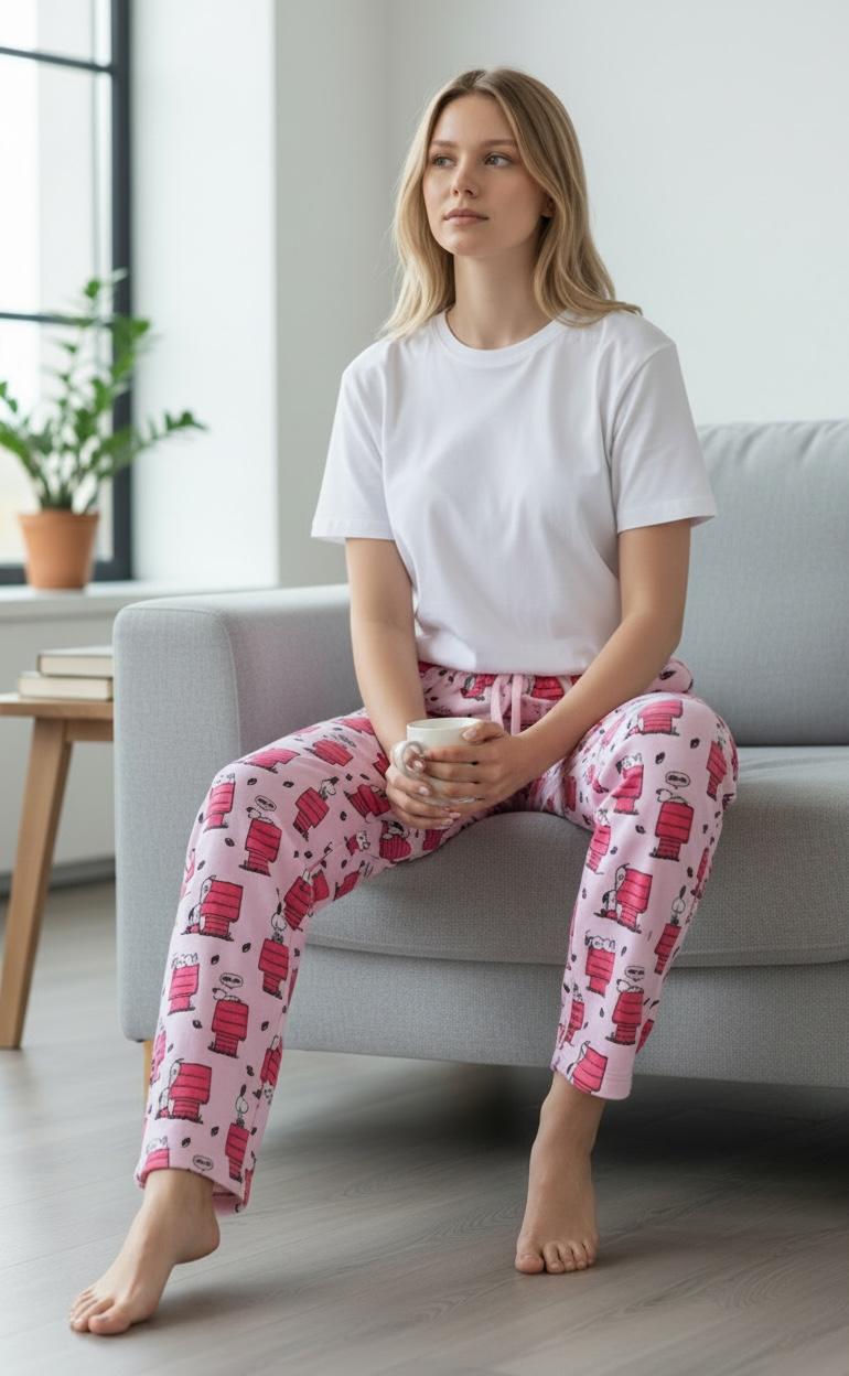 Pijama Rosado Snoopy - Imagen 2