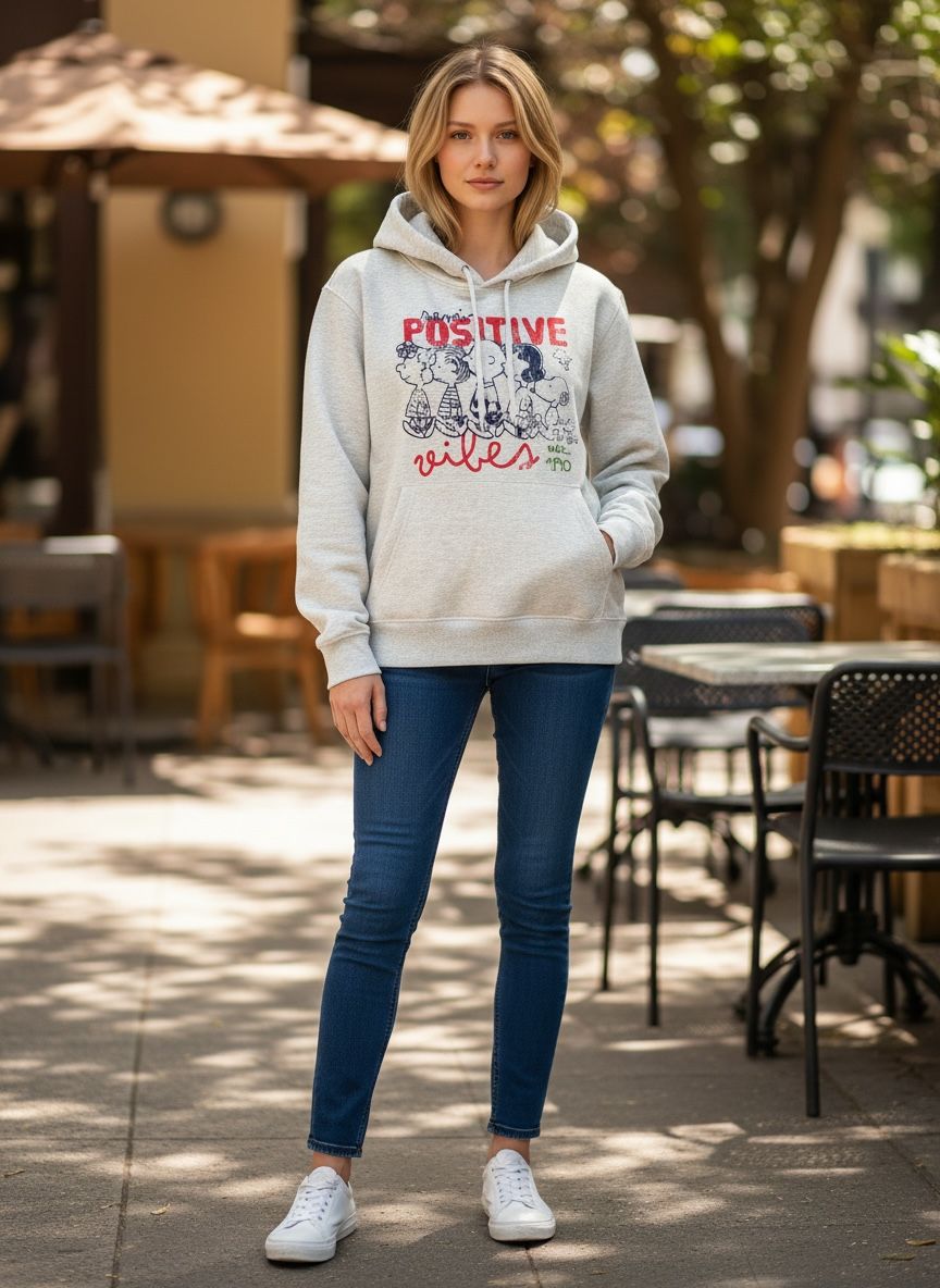 Polera Crema Snoopy
