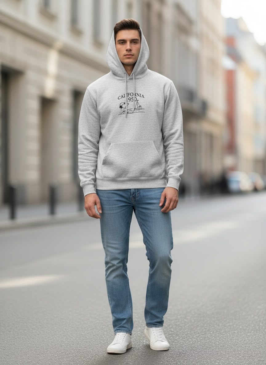 Polera Melange Snoopy