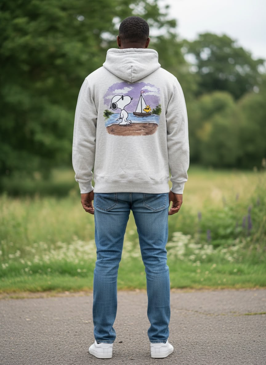 Polera Melange Snoopy - Imagen 2