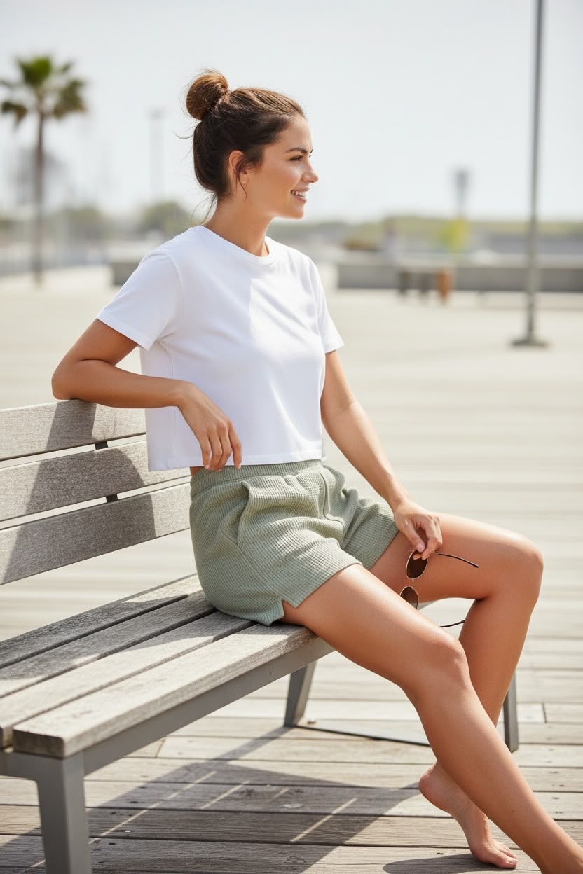 Short Wafler Verde - Imagen 2