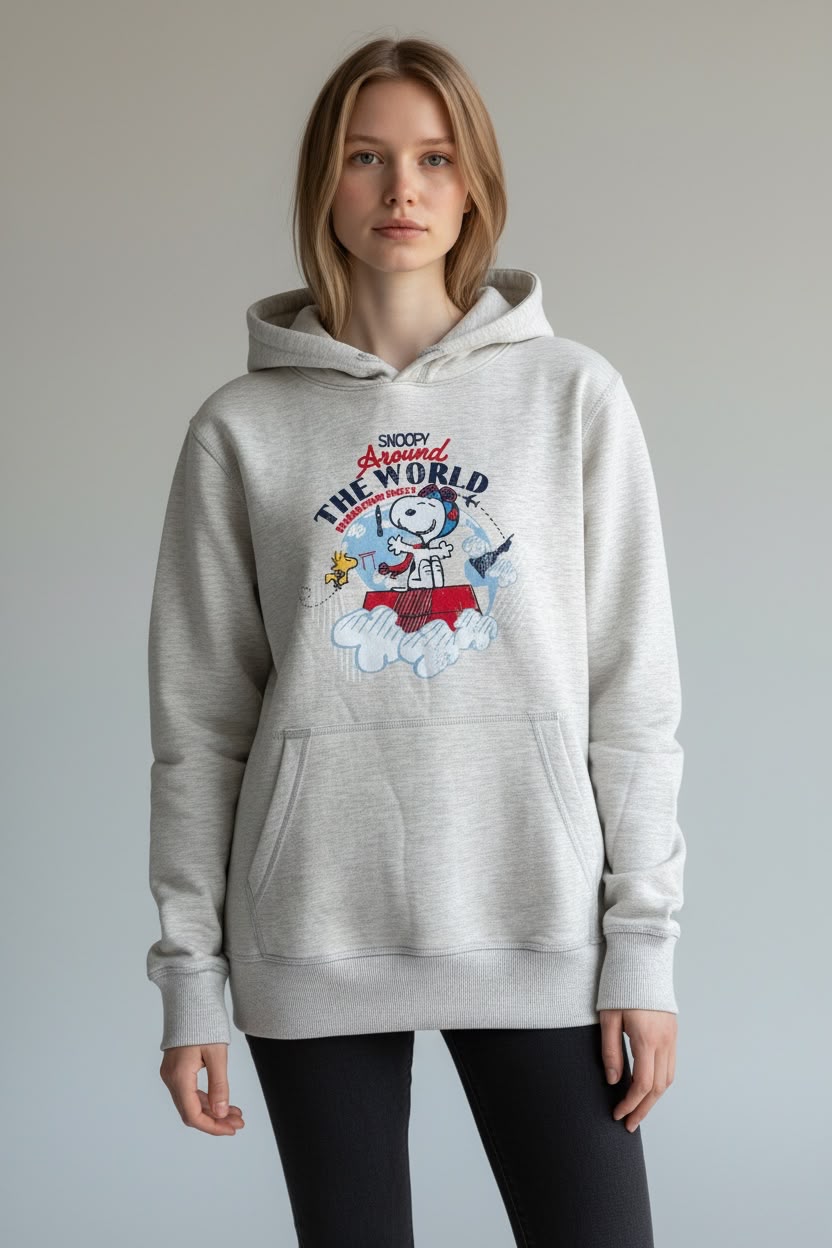 Polera Melange Snoopy