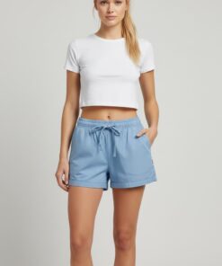 Short Chambray Azul