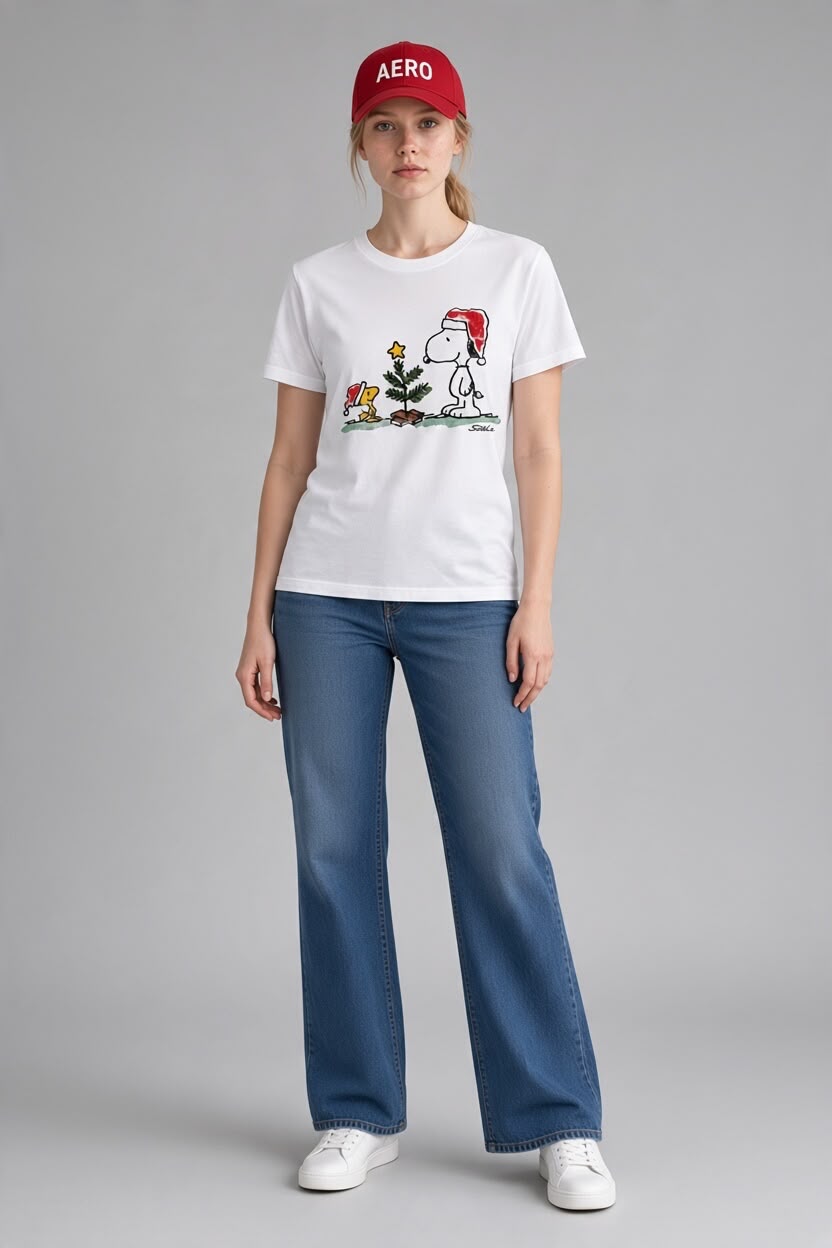 Polo Blanco Snoopy - Imagen 3