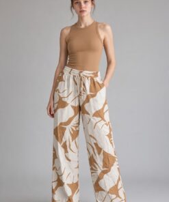 Palazo Beige Hojas