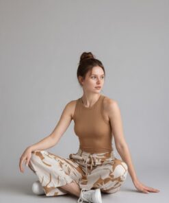 Alternative view of Palazo Beige Hojas