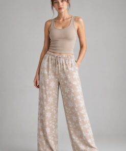 Palazo Beige Flores