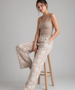 Alternative view of Palazo Beige Flores