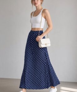 Falda Larga Azul