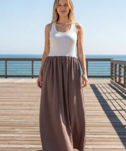 Vestido Largo Marron