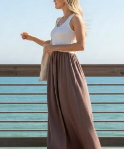 Alternative view of Vestido Largo Marron